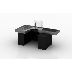 CHECKOUT COUNTER WITH BELT 9005 BLACK