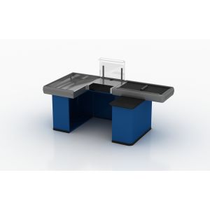 CHECKOUT COUNTER WITH BELT 5017-BLUE