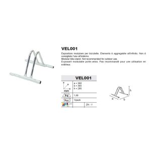 BIKE HOLDER VEL001 ZINC PLATED