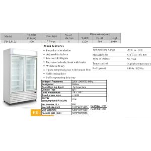 FREEZER 2 DOOR FD-LS122