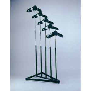 STAND 5 TIER COAT RACK BLACK  5 PLASTIC HANGE