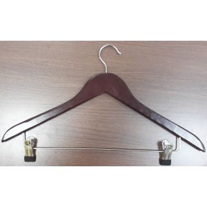HANGER WITH TWO CLIPS-616608 WALL NUT/COFFEE