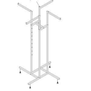 KY-136 DT/HV SQ 4 ARM STAND-E4W-B