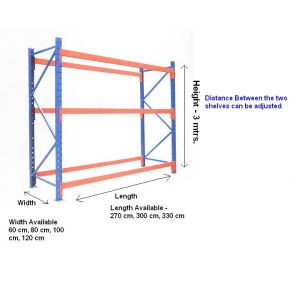 HEAVY DUTY WARE HOUSE SHELVING H-2.5CM,D-100CM,L-270CM