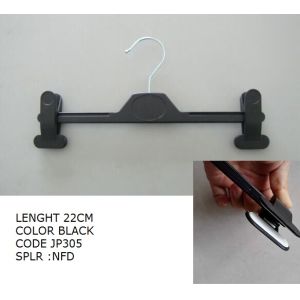 HANGER WITH CLIP BLACK-22CM-305/722