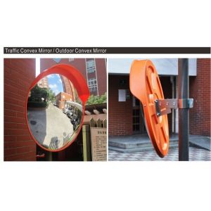 CONVEX MIROR OUT DOOR WITH ORANGE CAP 80CM