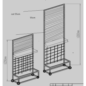 PERFORATED STAND HEIGHT 1.8M0X44.2