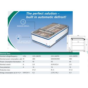 FREEZER MODEL PARIS 210 UNIVERSAL -21 TO +3