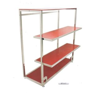 GARMENT STAND 3 LEVEL WITH BLACK GLASS