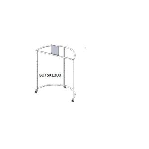 SEMI CIRCLE CLOTH STAND L750*H1300 TO 1800