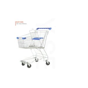 SUPER MARKET TROLLEY WITH 4" CASTOR- 60LTR