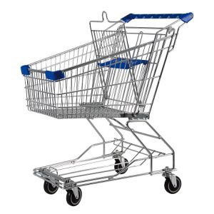 SUPERMARKET TROLLEY  WITH 4" CASTOR-81XH97XW52 80 LTR