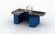 CHECKOUT COUNTER WITH BELT 5017-BLUE