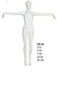 FEMALE MANNEQUINS WITH EGG HEAD GLOSSY WHITE