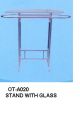 STAND WITH EXTENDABLE ROD+GLASS TOP-OT0025