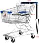 SUPERMARKET TROLLEY WITH BASE+ZINC+FILM -100LIT-KLO-Y-100