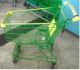 SUPER MARKET TROLLEY GREEN COLOR WITH PLSTC HANDLE 100LTR