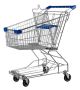 SUPERMARKET TROLLEY  WITH 4